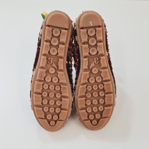 Ladies Multicolour Floral Pattern Flat Shoes UK 4 EU 37 Slip On - Picture 10 of 10